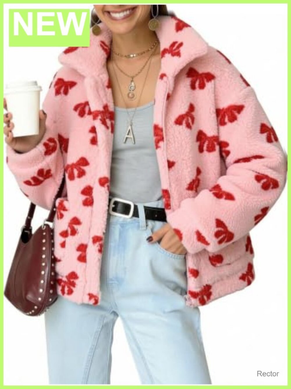 Faux Shearling Sherpa Fleece Coat Oversized Winter Jacket